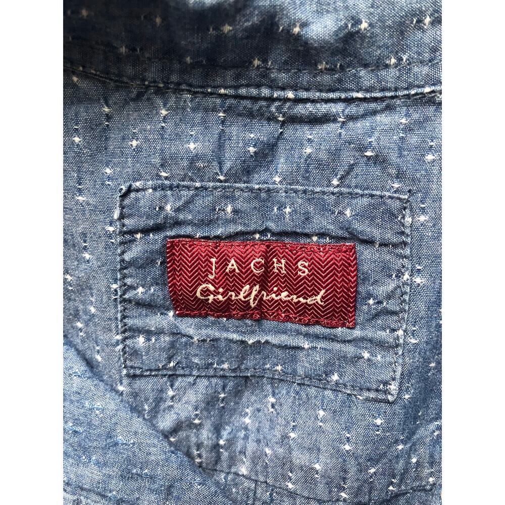 Jachs Girlfriend Women Blue Button Shirt Size Small - Picture 6 of 8
